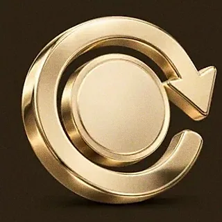 Gold circular arrow — Bsb007
