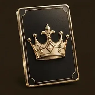 Crowned casino card — Bsb007